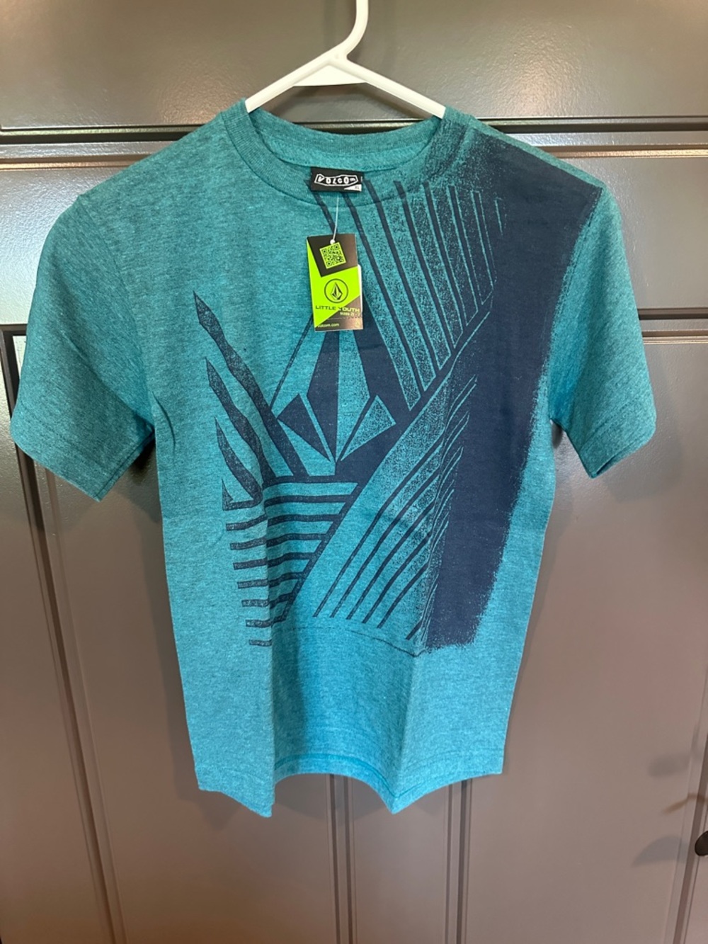 Volcom Boys' Teal Graphic Tee